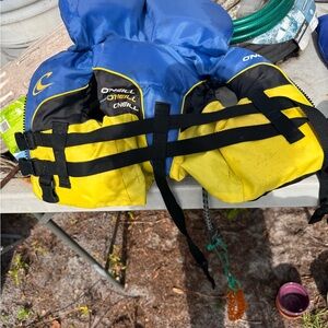 O'Neill Blue and Yellow Buoyancy Vest